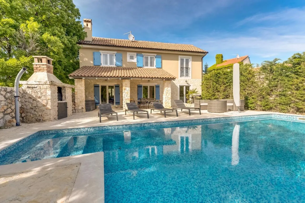 Romantic Villa With A Large Pool Surrounded By Greenery - By Traveler Tourist Agency Krk Id 2150 Garica
