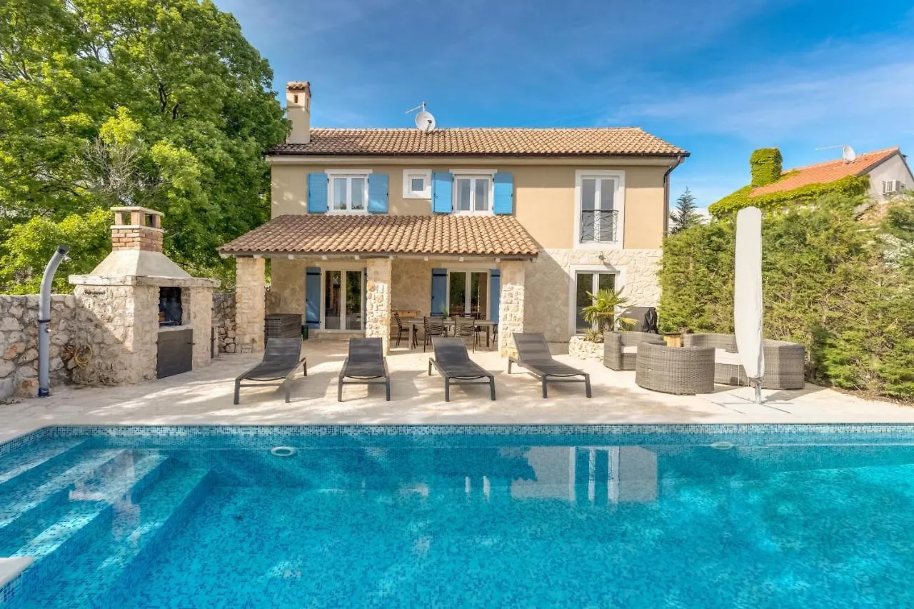 Romantic Villa With A Large Pool Surrounded By Greenery - By Traveler Tourist Agency Krk Id 2150 Garica