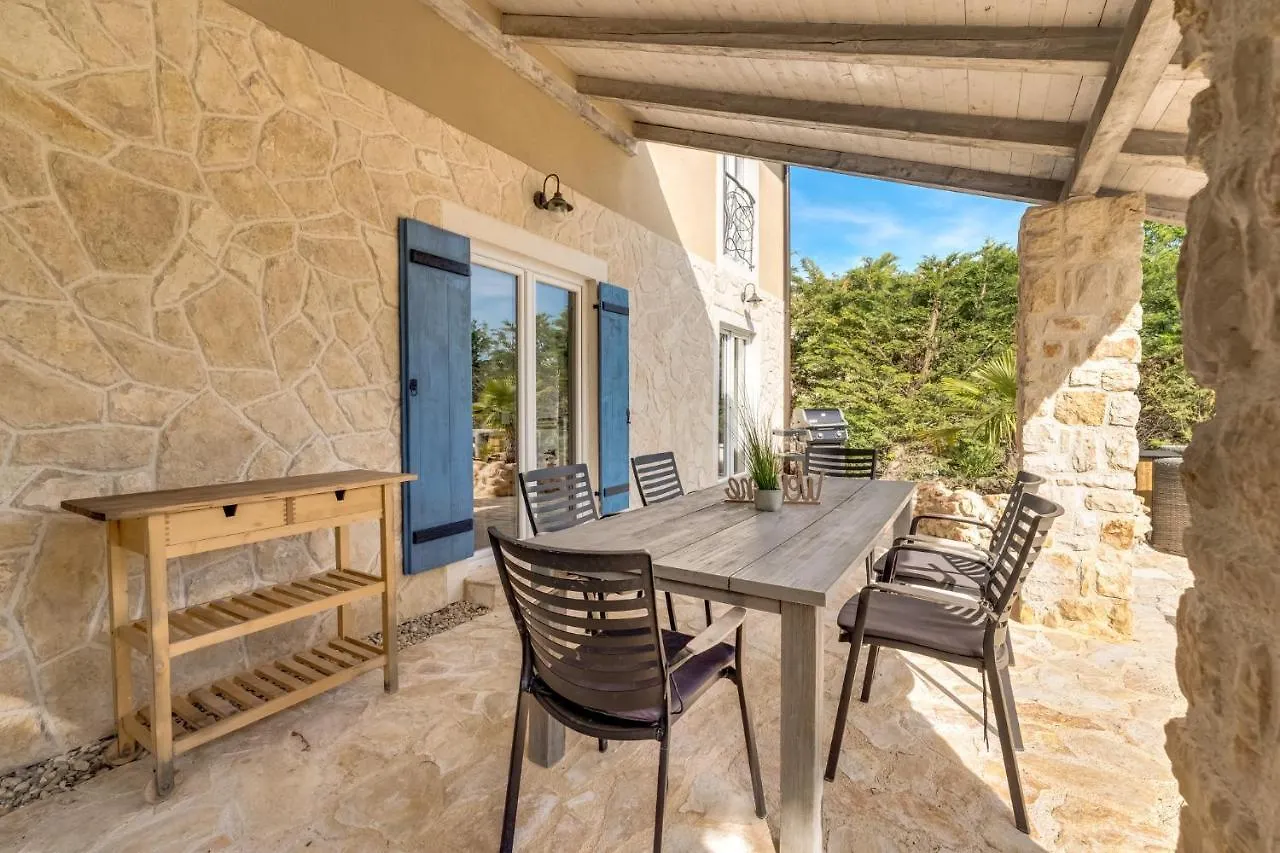 Romantic Villa With A Large Pool Surrounded By Greenery - By Traveler Tourist Agency Krk Id 2150 Garica Croatia