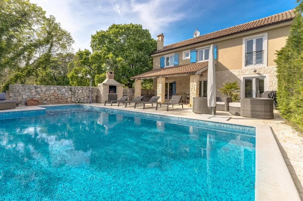 Romantic Villa With A Large Pool Surrounded By Greenery - By Traveler Tourist Agency Krk Id 2150 Garica
