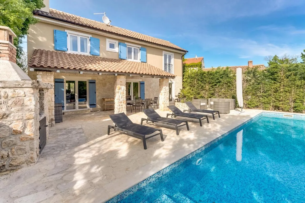 Romantic Villa With A Large Pool Surrounded By Greenery - By Traveler Tourist Agency Krk Id 2150 Garica