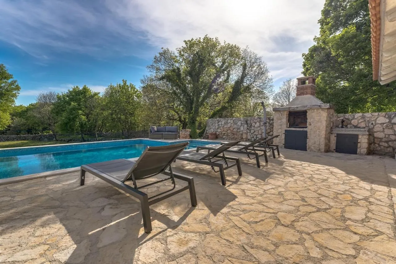 Romantic Villa With A Large Pool Surrounded By Greenery - By Traveler Tourist Agency Krk Id 2150 Garica Croatia